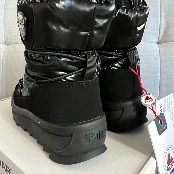 Pajar Canada Taya Kids Black Snow Boots Soze 13 US 31 EU - Picture 6 of 9